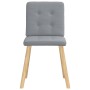Sillas de comedor 4 unidades tela gris claro en Sillas de comedor | Comprar online en Foru.es