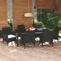 7-piece garden dining set and black synthetic rattan cushions by vidaXL, Garden sets - Ref: Foro24-3095013, Price: 628,23 €, ...