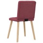 Sillas de comedor 4 unidades tela rojo tinto en Sillas de comedor | Comprar online en Foru.es