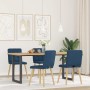 Sillas de comedor 4 unidades tela azul en Sillas de comedor | Comprar online en Foru.es