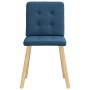 Sillas de comedor 4 unidades tela azul en Sillas de comedor | Comprar online en Foru.es