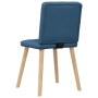 Sillas de comedor 4 unidades tela azul en Sillas de comedor | Comprar online en Foru.es