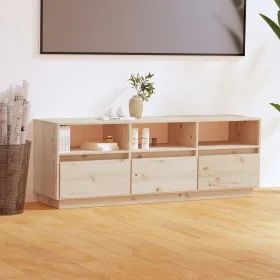Mueble de TV de madera maciza de pino 140x37x50 cm de vidaXL, Muebles TV - Ref: Foro24-813430, Precio: 135,57 €, Descuento: %