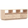 Mueble de TV de madera maciza de pino 140x37x50 cm de vidaXL, Muebles TV - Ref: Foro24-813430, Precio: 137,69 €, Descuento: %