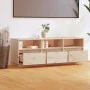 Mueble de TV de madera maciza de pino 140x37x50 cm de vidaXL, Muebles TV - Ref: Foro24-813430, Precio: 135,57 €, Descuento: %