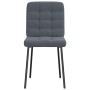 Sillas de comedor 4 unidades terciopelo gris oscuro en Sillas de comedor | Comprar online en Foru.es