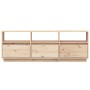Mueble de TV de madera maciza de pino 140x37x50 cm de vidaXL, Muebles TV - Ref: Foro24-813430, Precio: 137,69 €, Descuento: %