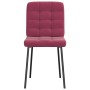Sillas de comedor 4 unidades terciopelo rojo tinto en Sillas de comedor | Comprar online en Foru.es