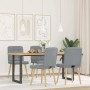 Sillas de comedor 4 unidades tela gris claro en Sillas de comedor | Comprar online en Foru.es