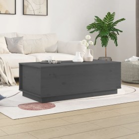 Mesa de centro de madera maciza de pino gris 100x50x35 cm de vidaXL, Mesas de centro - Ref: Foro24-813422, Precio: 117,56 €, ...