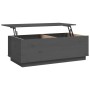 Mesa de centro de madera maciza de pino gris 100x50x35 cm de vidaXL, Mesas de centro - Ref: Foro24-813422, Precio: 117,56 €, ...