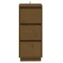 Aparador 2 uds madera maciza de pino marrón miel 32x34x75 cm de vidaXL, Aparadores - Ref: Foro24-813372, Precio: 89,52 €, Des...