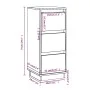 Aparador 2 uds madera maciza de pino marrón miel 32x34x75 cm de vidaXL, Aparadores - Ref: Foro24-813372, Precio: 89,52 €, Des...