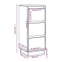 Aparador 2 uds madera maciza de pino marrón miel 32x34x75 cm de vidaXL, Aparadores - Ref: Foro24-813372, Precio: 90,45 €, Des...