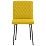 Sillas de comedor 4 unidades terciopelo amarillo en Sillas de comedor | Comprar online en Foru.es
