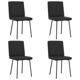 Sillas de comedor 4 unidades cuero sintético negro en Sillas de comedor | Comprar online en Foru.es
