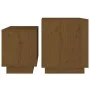 Stackable coffee tables 2 units solid brown pine wood by vidaXL, Coffee table - Ref: Foro24-813528, Price: 55,42 €, Discount: %