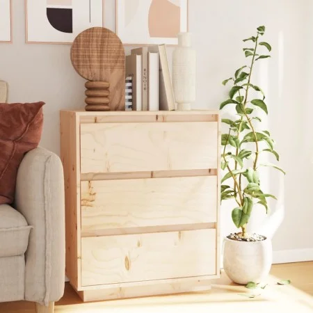 Aparador de madera maciza de pino 60x34x75 cm de vidaXL, Aparadores - Ref: Foro24-813360, Precio: 84,06 €, Descuento: %