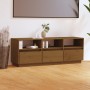 Mueble de TV madera maciza de pino marrón miel 140x37x50 cm de vidaXL, Muebles TV - Ref: Foro24-813433, Precio: 135,96 €, Des...