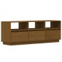 Mueble de TV madera maciza de pino marrón miel 140x37x50 cm de vidaXL, Muebles TV - Ref: Foro24-813433, Precio: 135,96 €, Des...