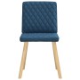 Sillas de comedor 4 unidades tela azul en Sillas de comedor | Comprar online en Foru.es