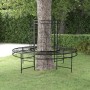 Banco de jardín redondo de acero negro Ø137 cm de vidaXL, Bancos de jardín - Ref: Foro24-318822, Precio: 225,30 €, Descuento: %