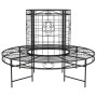 Banco de jardín redondo de acero negro Ø137 cm de vidaXL, Bancos de jardín - Ref: Foro24-318822, Precio: 225,30 €, Descuento: %