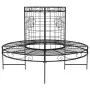 Banco de jardín redondo de acero negro Ø137 cm de vidaXL, Bancos de jardín - Ref: Foro24-318822, Precio: 213,19 €, Descuento: %