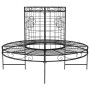 Banco de jardín redondo de acero negro Ø137 cm de vidaXL, Bancos de jardín - Ref: Foro24-318822, Precio: 225,30 €, Descuento: %