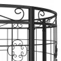 Banco de jardín redondo de acero negro Ø137 cm de vidaXL, Bancos de jardín - Ref: Foro24-318822, Precio: 213,19 €, Descuento: %