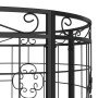 Banco de jardín redondo de acero negro Ø137 cm de vidaXL, Bancos de jardín - Ref: Foro24-318822, Precio: 225,30 €, Descuento: %