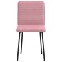 Sillas de comedor 4 unidades terciopelo rosa en Sillas de comedor | Comprar online en Foru.es