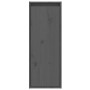 Armarios de pared 2 uds madera maciza de pino gris 30x30x80 cm de vidaXL, Estantes y estanterías - Ref: Foro24-813500, Precio...