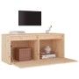 Armario de pared de madera maciza de pino 80x30x35 cm de vidaXL, Estantes y estanterías - Ref: Foro24-813455, Precio: 59,18 €...
