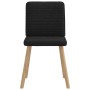 Sillas de comedor 4 unidades tela negras en Sillas de comedor | Comprar online en Foru.es