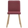 Sillas de comedor 4 unidades tela rojo tinto en Sillas de comedor | Comprar online en Foru.es