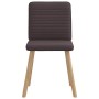 Sillas de comedor 4 unidades tela marrón oscuro en Sillas de comedor | Comprar online en Foru.es