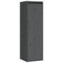 Armarios de pared 2 uds madera maciza pino gris 30x30x100 cm de vidaXL, Estantes y estanterías - Ref: Foro24-813510, Precio: ...