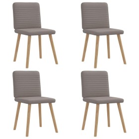 Sillas de comedor 4 unidades tela taupe en Sillas de comedor | Comprar online en Foru.es