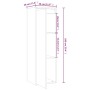 Armarios de pared 2 uds madera maciza pino gris 30x30x100 cm de vidaXL, Estantes y estanterías - Ref: Foro24-813510, Precio: ...
