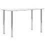 Mesa de comedor vidrio templado transparente 120x60x75 cm en Mesas de comedor | Comprar online en Foru.es