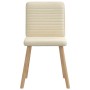 Sillas de comedor 4 unidades tela color crema en Sillas de comedor | Comprar online en Foru.es