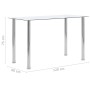 Mesa de comedor vidrio templado transparente 120x60x75 cm en Mesas de comedor | Comprar online en Foru.es