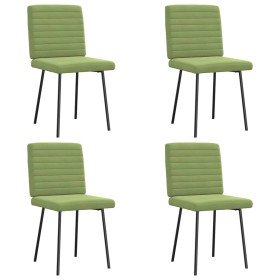 Sillas de comedor 4 unidades terciopelo verde claro en Sillas de comedor | Comprar online en Foru.es