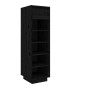 Mueble zapatero de madera maciza de pino negro 30x34x105 cm de vidaXL, Zapateros y organizadores de calzado - Ref: Foro24-813...