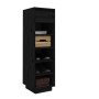 Mueble zapatero de madera maciza de pino negro 30x34x105 cm de vidaXL, Zapateros y organizadores de calzado - Ref: Foro24-813...