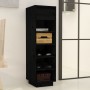 Mueble zapatero de madera maciza de pino negro 30x34x105 cm de vidaXL, Zapateros y organizadores de calzado - Ref: Foro24-813...