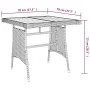 Mesa de jardín ratán sintético y acacia maciza negro 70x70x72cm de vidaXL, Mesas de jardín - Ref: Foro24-318692, Precio: 92,2...