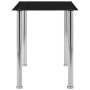 Mesa de comedor de vidrio templado negro 120x60x75 cm en Mesas de comedor | Comprar online en Foru.es