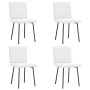 Sillas de comedor 4 unidades cuero sintético blanco en Sillas de comedor | Comprar online en Foru.es